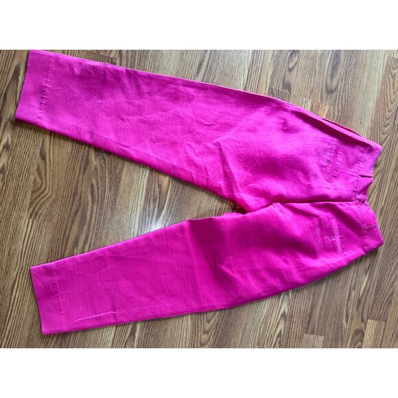 Alemais BLAIRE COTTON & SILK PANTS IN FUCHSIA size 4 / small - Picture 9 of 14